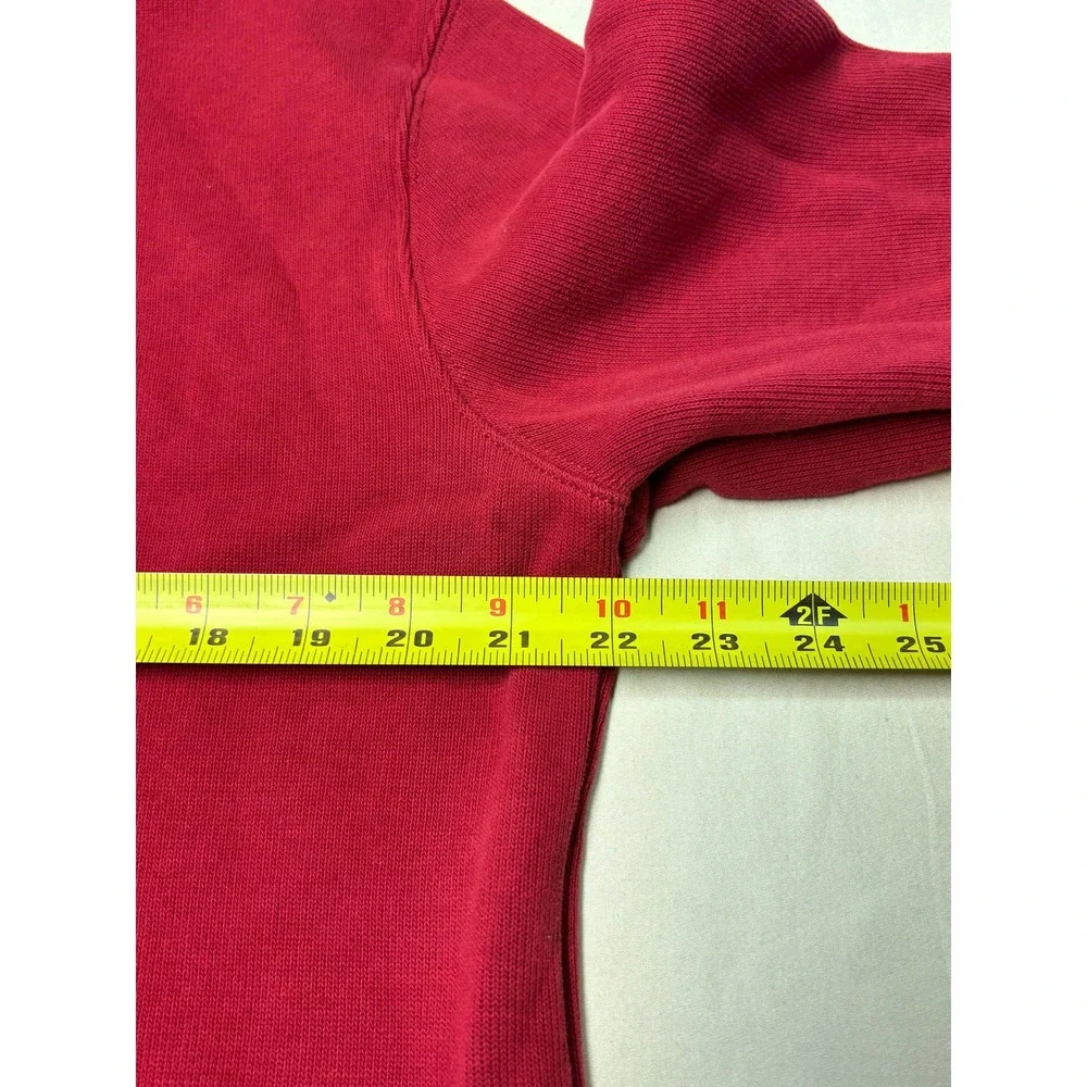 Polo Ralph Lauren Mens Red 100% Cotton Quarter Zip Pullover Sweater‎ Large